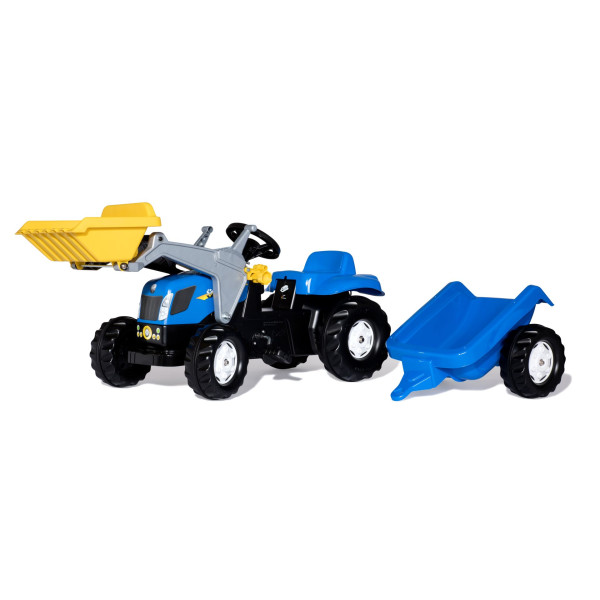 New Holland R02392 Pedal tractor with front-loader and trailer
