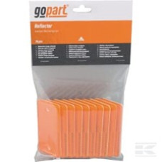 Gopart Reflector, amber, rectangular Gopart Reflector, amber, rectangular