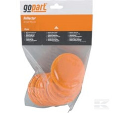 Gopart Reflector, amber, round Gopart Reflector, amber, round