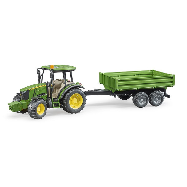 U02108 John Deere 5115M with trailer Bruder