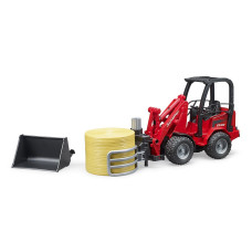 U02192 Schäffer compact loader 2630 with bale gripper+1 round bale U02192 Schäffer compact loader 2630 with bale gripper+1 round bale