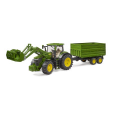 U03155 John Deere 7R 350 with front loader and trailer Bruder U03155 John Deere 7R 350 with front loader and trailer Bruder