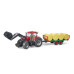 U03198 Case IH Optum 300 CVX with front loader and trailer