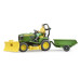 U62104 John Deere lawn tractor with trailer and gardener Bruder 