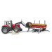 U02046 Massey Ferguson 7480 with front loader and timber trailer Bruder Toys