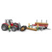 U02046 Massey Ferguson 7480 with front loader and timber trailer Bruder Toys