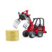 U02192 Schäffer compact loader 2630 with bale gripper+1 round bale