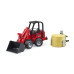 U02192 Schäffer compact loader 2630 with bale gripper+1 round bale