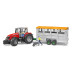 U02227 Cattle trailer + 1 cow Bruder 