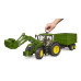 U03155 John Deere 7R 350 with front loader and trailer Bruder