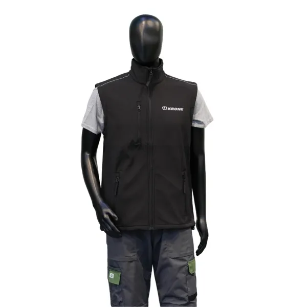Krone Black Softshell Gilet Krone Black Softshell Gilet