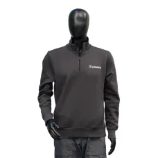 Krone Grey Quater Neck Zip up Sweater
