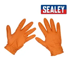 Sealy Diamond Grip Orange Nitrile Gloves -Size Extra Large Sealy Diamond Grip Orange Nitrile Gloves -Size Extra Large